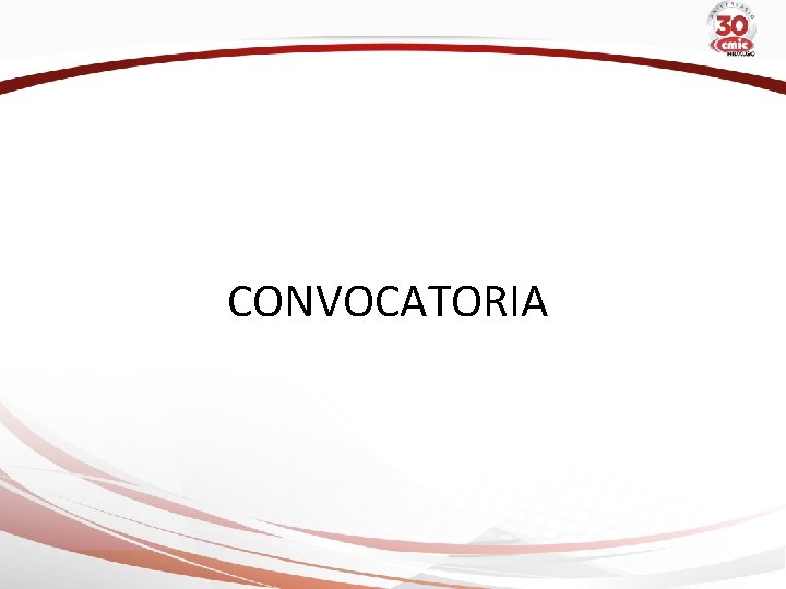 CONVOCATORIA 