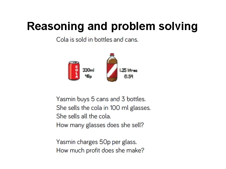 Reasoning and problem solving 