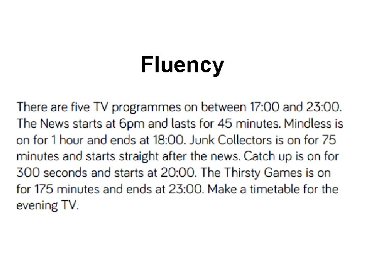 Fluency 