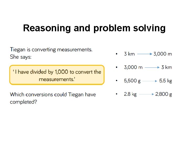 Reasoning and problem solving 