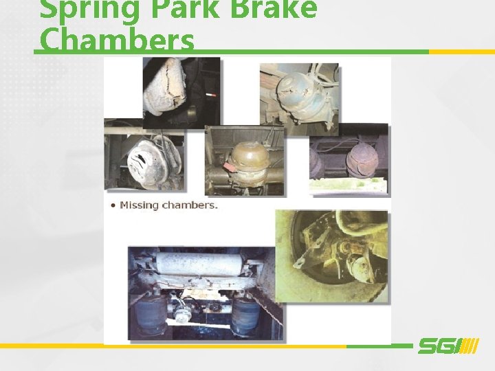 Spring Park Brake Chambers 