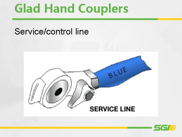 Glad Hand Couplers Service/control line 