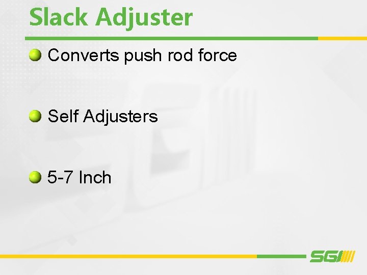 Slack Adjuster Converts push rod force Self Adjusters 5 -7 Inch 