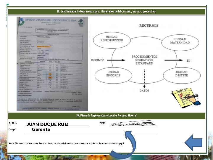 JUAN DUQUE RUIZ Gerente 