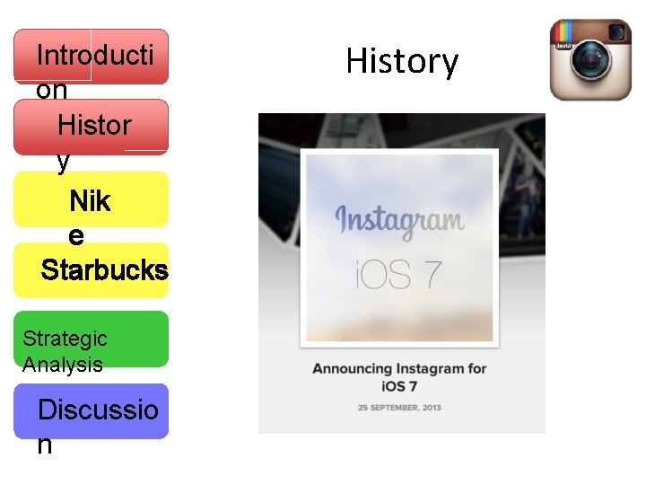 Introducti on Histor y Nik e Starbucks Strategic Analysis Discussio n History 