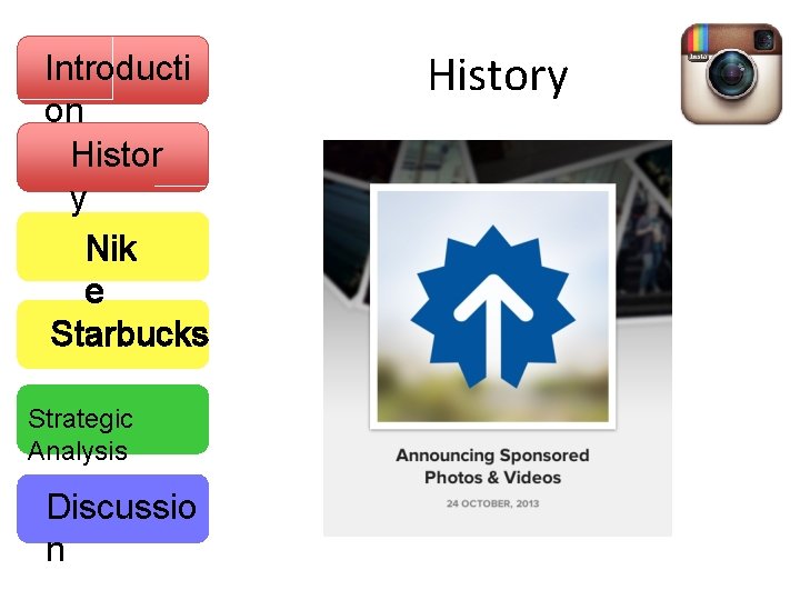 Introducti on Histor y Nik e Starbucks Strategic Analysis Discussio n History 