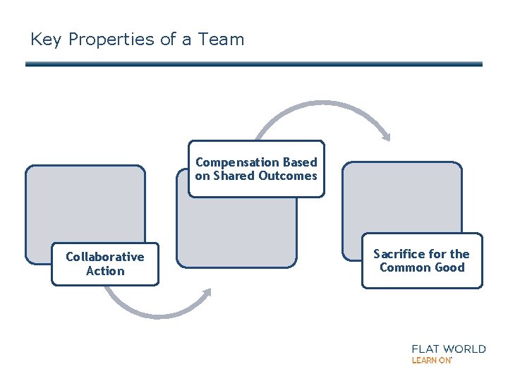 Key Properties of a Team Compensation Based on Shared Outcomes Collaborative Action Sacrifice for