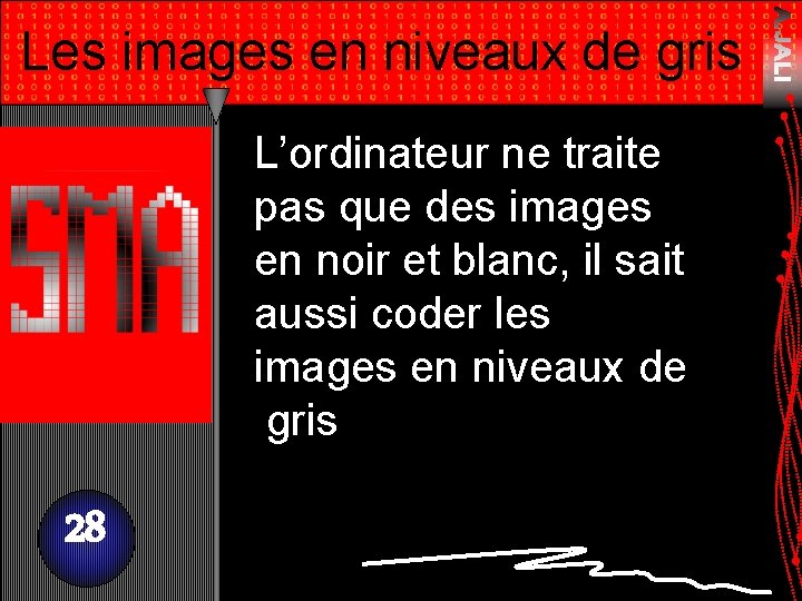 Les images en niveaux de gris L’ordinateur ne traite pas que des images en