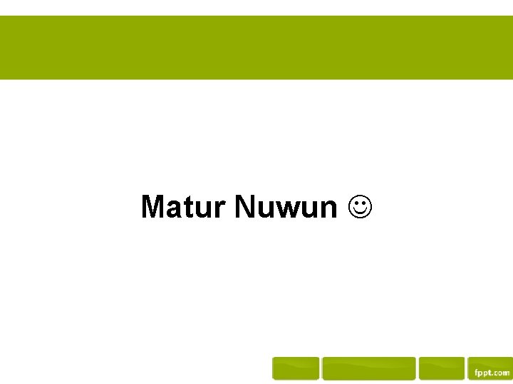 Matur Nuwun 