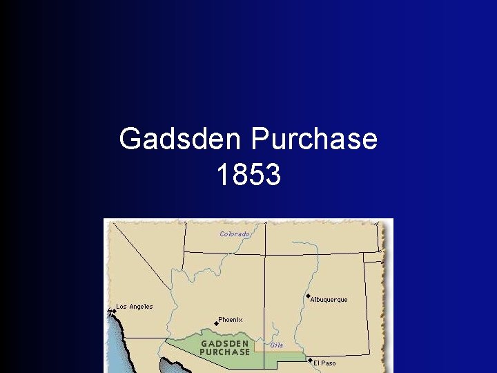 Gadsden Purchase 1853 