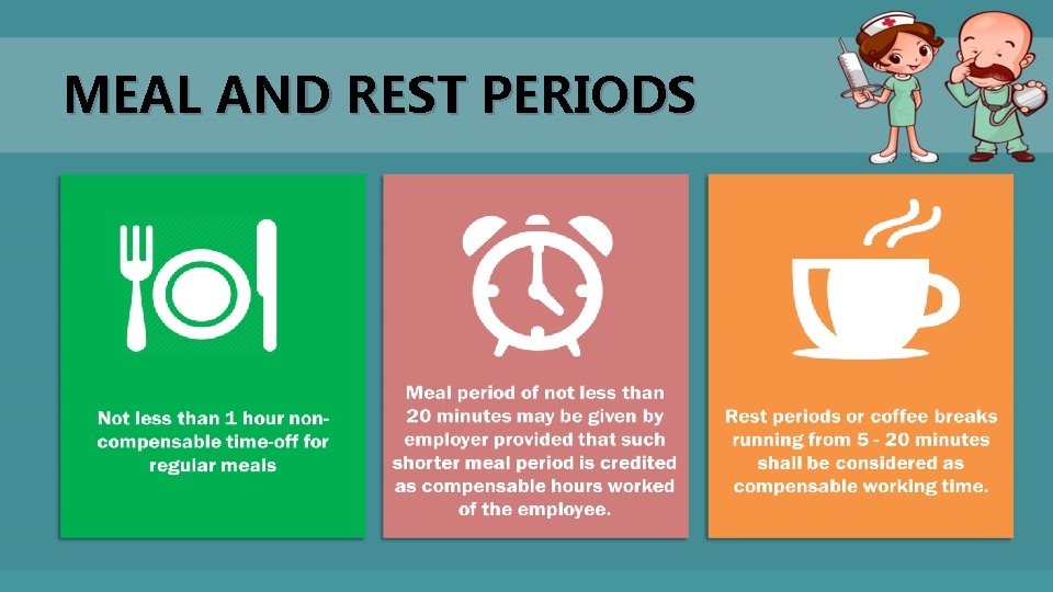 MEAL AND REST PERIODS 