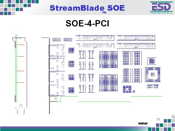 Stream. Blade SOE TM SOE-4 -PCI Initial 11 