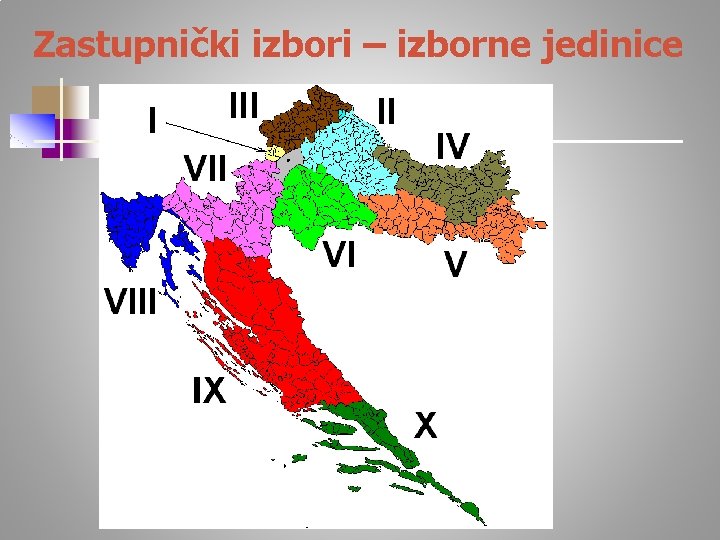 Zastupnički izbori – izborne jedinice 