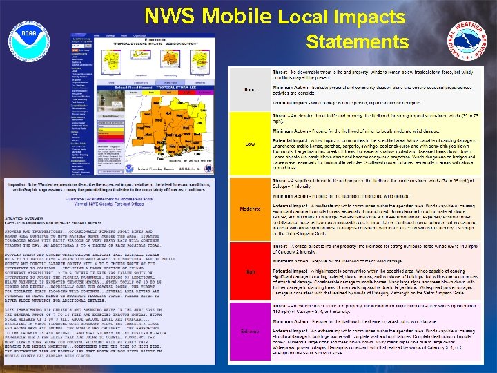 NWS Mobile Local Impacts Statements 