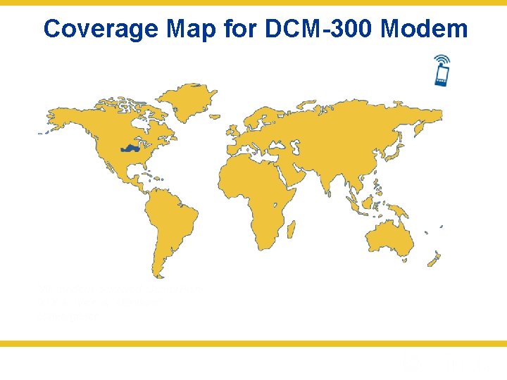 Coverage Map for DCM-300 Modem 