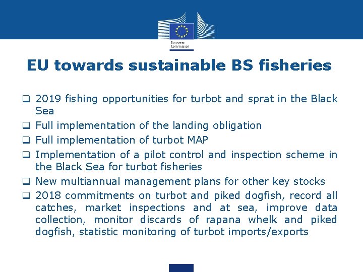 EU towards sustainable BS fisheries q 2019 fishing opportunities for turbot and sprat in