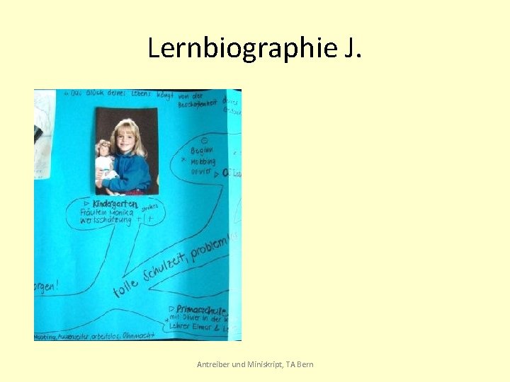 Lernbiographie J. Antreiber und Miniskript, TA Bern 