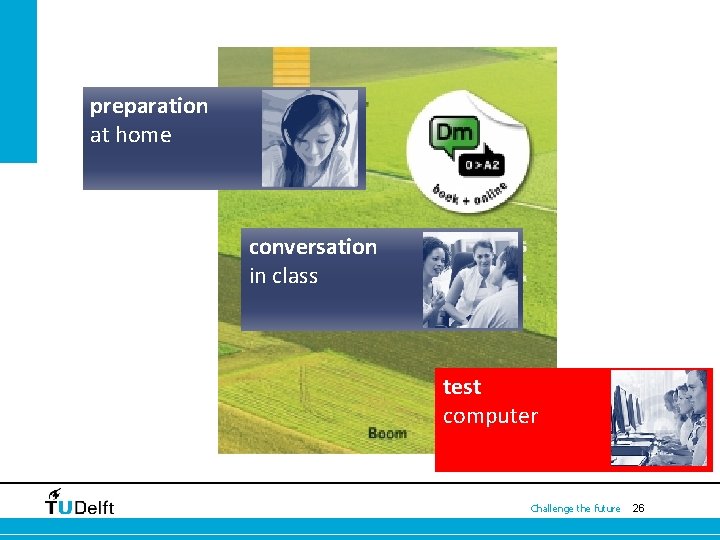 preparation at home conversation in class test computer Challenge the future 26 