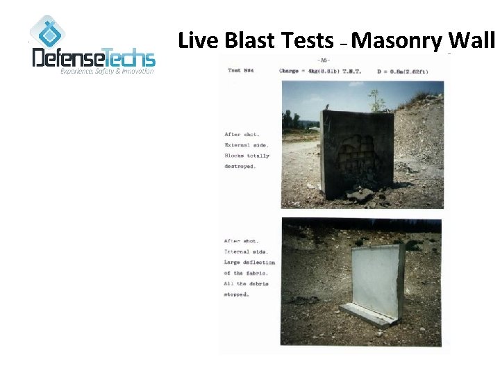 Live Blast Tests – Masonry Wall 