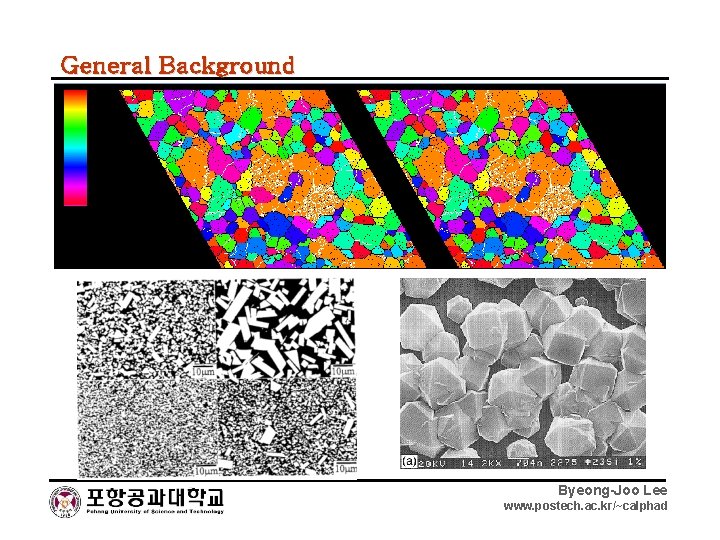 General Background Byeong-Joo Lee www. postech. ac. kr/~calphad 