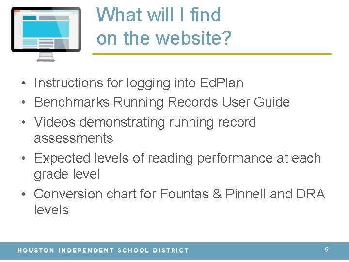 What will I find on the website? • Instructions for logging into Ed. Plan