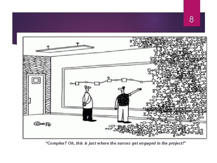 8 “Complex? Oh, this is just where the nurses get engaged in the project!”