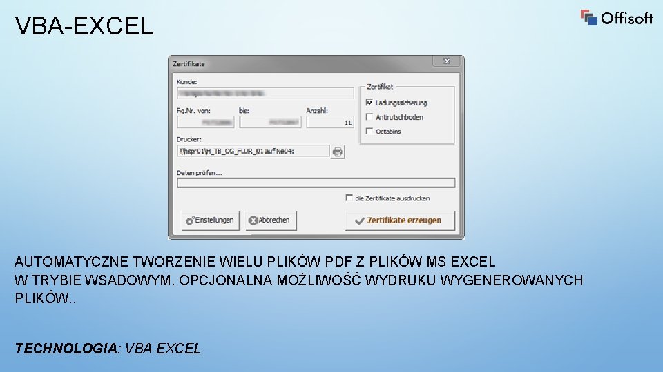 VBA-EXCEL AUTOMATYCZNE TWORZENIE WIELU PLIKÓW PDF Z PLIKÓW MS EXCEL W TRYBIE WSADOWYM. OPCJONALNA