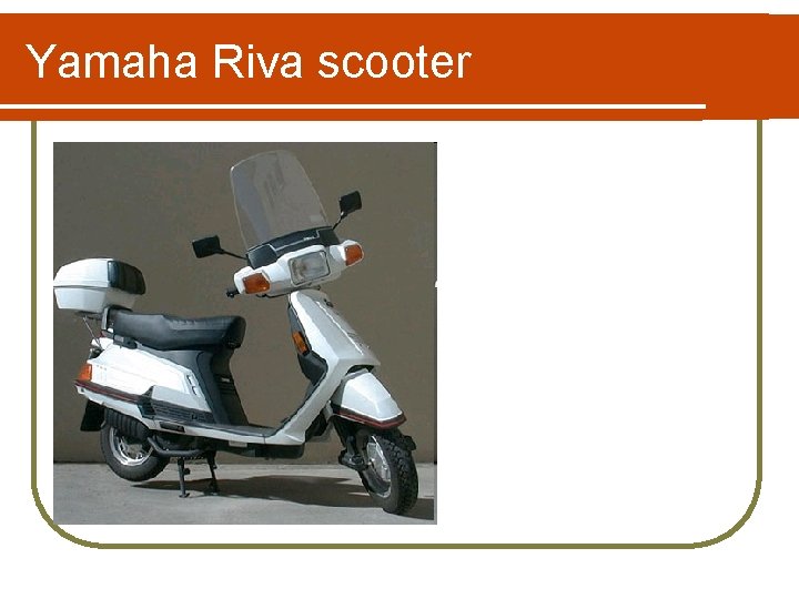 Yamaha Riva scooter 
