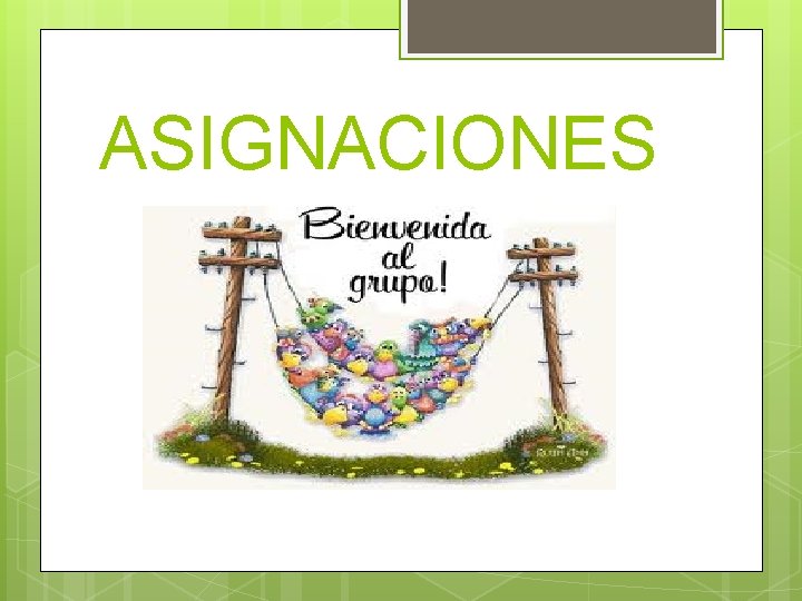 ASIGNACIONES 