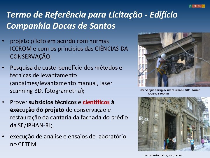 Termo de Referência para Licitação - Edifício Companhia Docas de Santos • projeto piloto