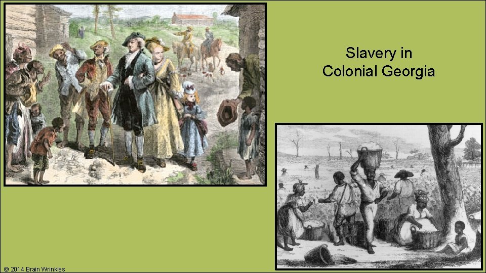 Slavery in Colonial Georgia © 2014 Brain Wrinkles 