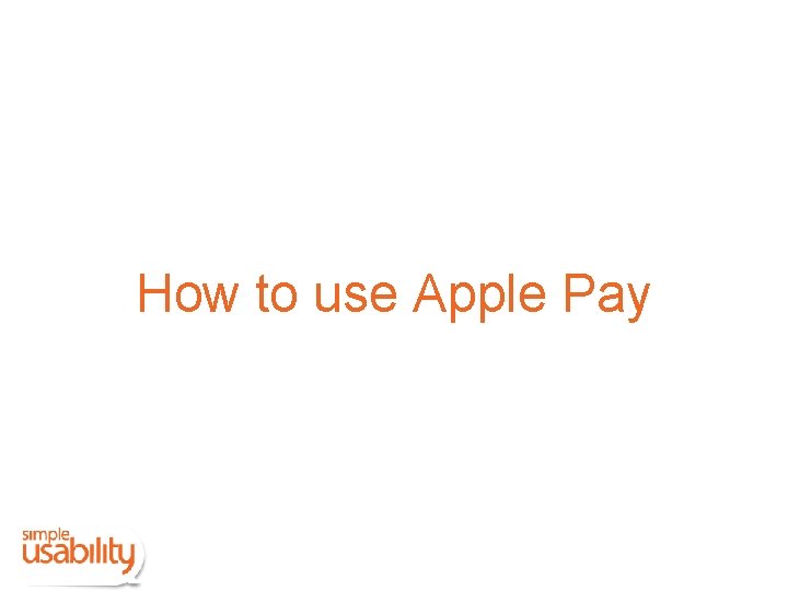 How to use Apple Pay 