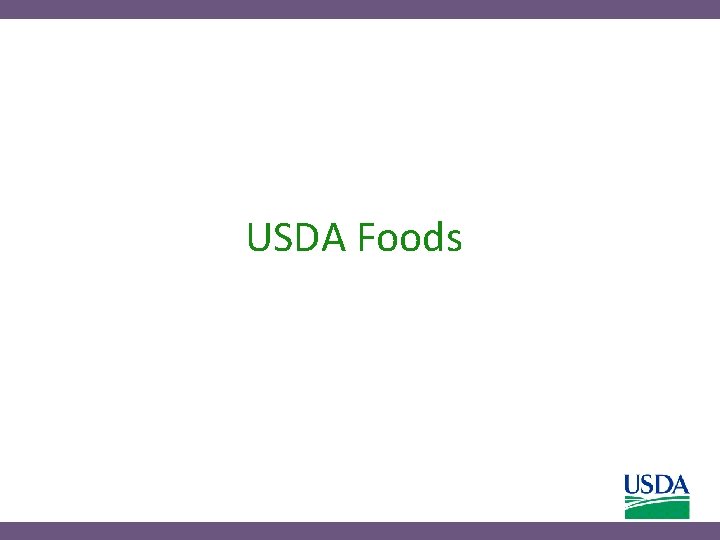 USDA Foods 