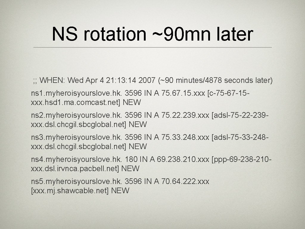 NS rotation ~90 mn later ; ; WHEN: Wed Apr 4 21: 13: 14