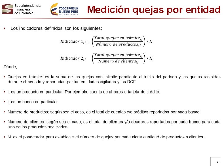 Medición quejas por entidad 3 