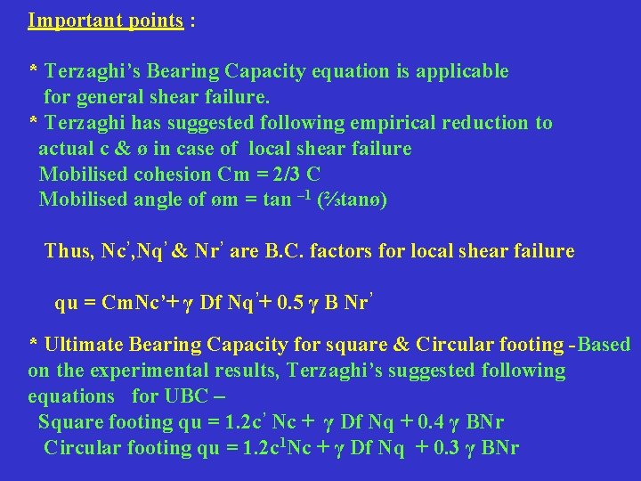 Bearing Capacity Of Shallow Foundation Bearing Capacity Of