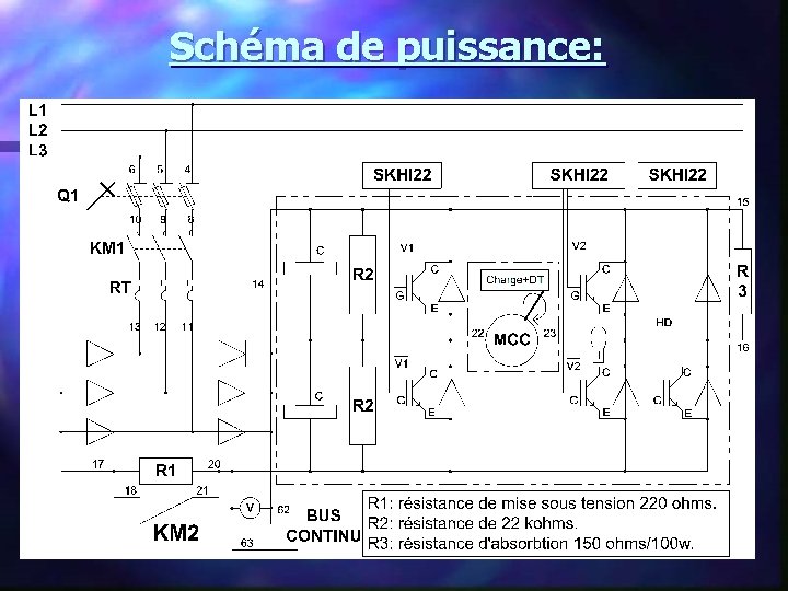 Schéma de puissance: 