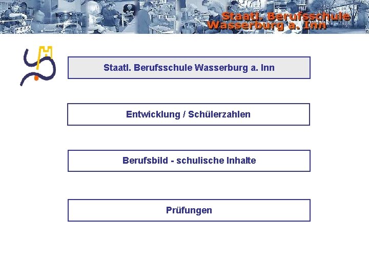 Staatl. Berufsschule Wasserburg a. Inn Entwicklung / Schülerzahlen Berufsbild - schulische Inhalte Prüfungen 