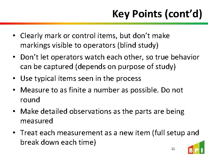 Key Points (cont’d) • Clearly mark or control items, but don’t make markings visible Key Points (cont’d) • Clearly mark or control items, but don’t make markings visible