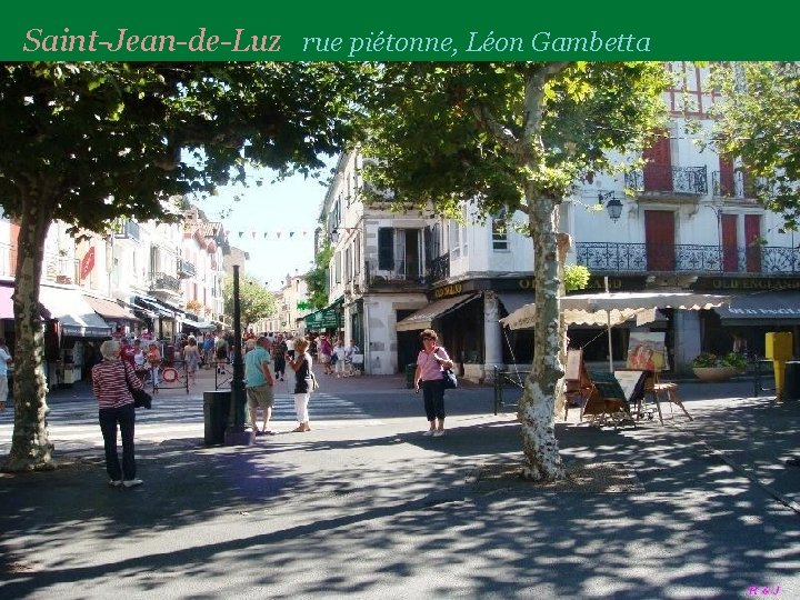 Saint-Jean-de-Luz rue piétonne, Léon Gambetta 