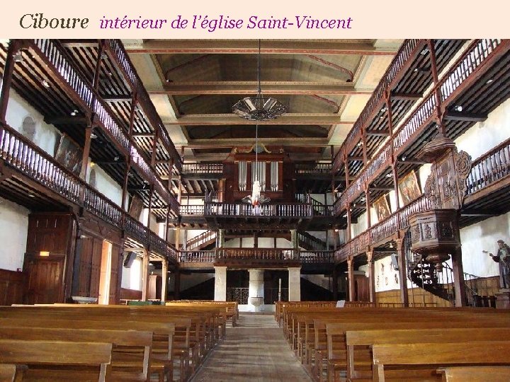 Ciboure intérieur de l’église Saint-Vincent 