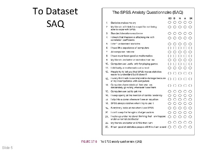 Το Dataset SAQ Slide 5 