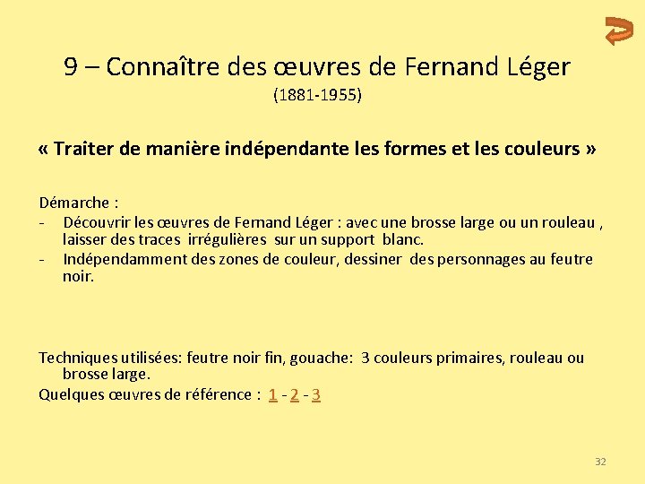  9 – Connaître des œuvres de Fernand Léger (1881 -1955) « Traiter de