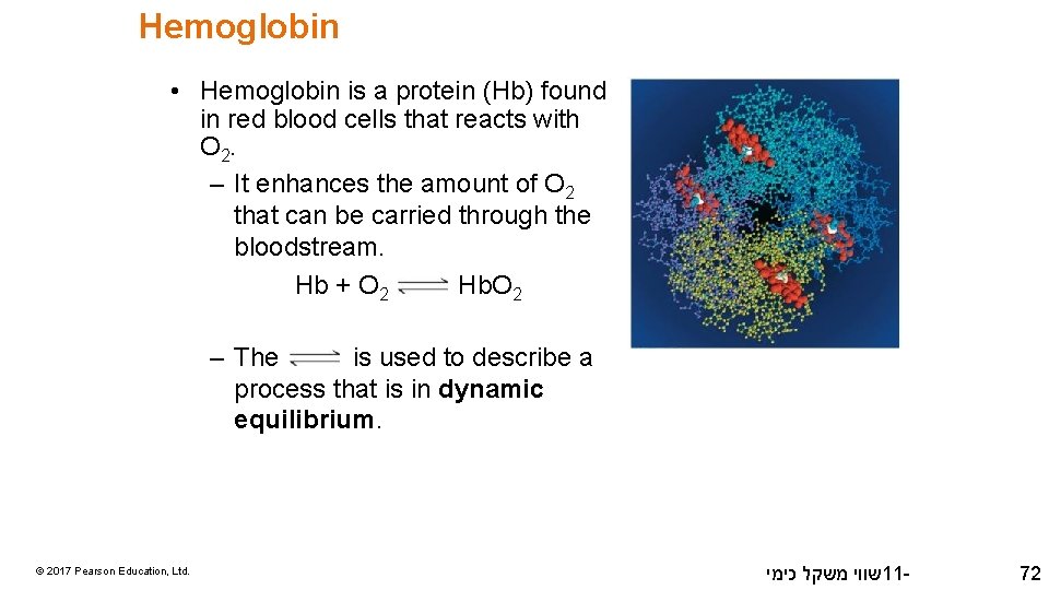 Hemoglobin • Hemoglobin is a protein (Hb) found in red blood cells that reacts