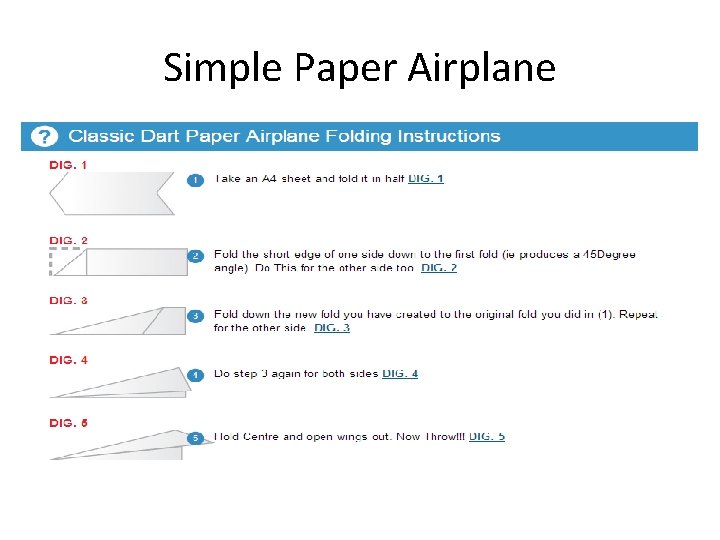 Simple Paper Airplane 
