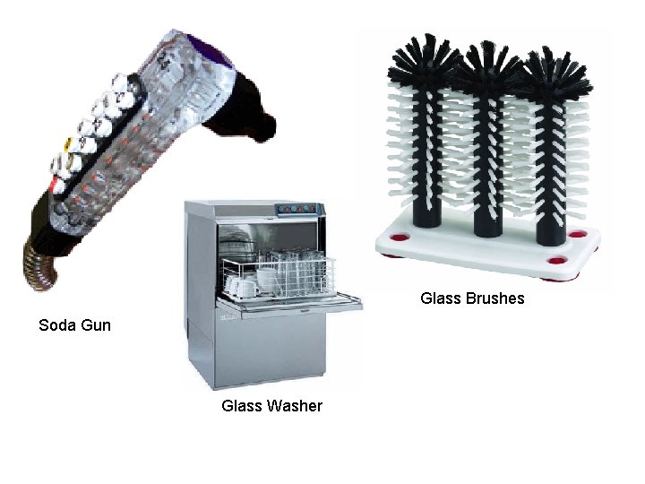Glass Brushes Soda Gun Glass Washer 