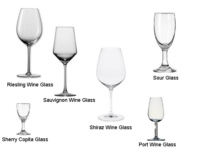 Sour Glass Riesling Wine Glass Sauvignon Wine Glass Shiraz Wine Glass Sherry Copita Glass
