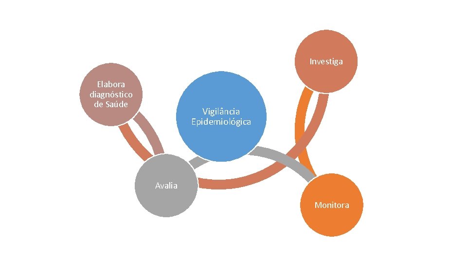 Investiga Elabora diagnóstico de Saúde Vigilância Epidemiológica Avalia Monitora 