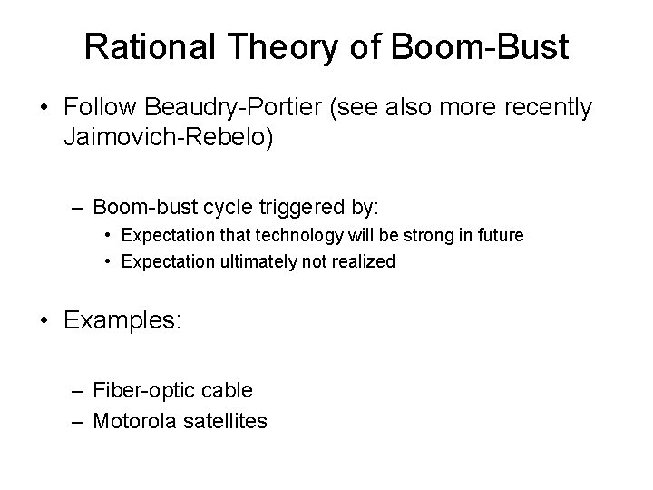 Monetary Policy and a Stock Market BoomBust Cycle