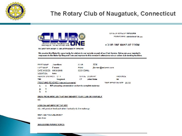 The Rotary Club of Naugatuck, Connecticut 